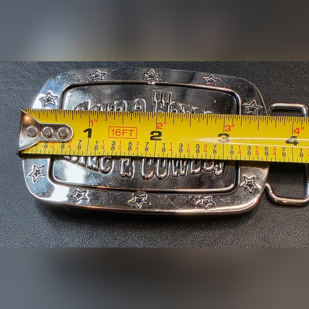 "Save A Horse, Ride A Cowboy" One Side & a Rodeo Image / Metal Belt Buckle - Picture 8 of 10